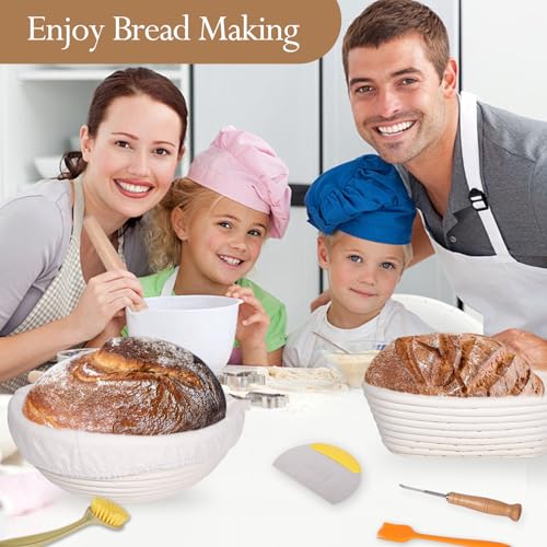 9 Inch Round Bannetons Bread Making Kit N875