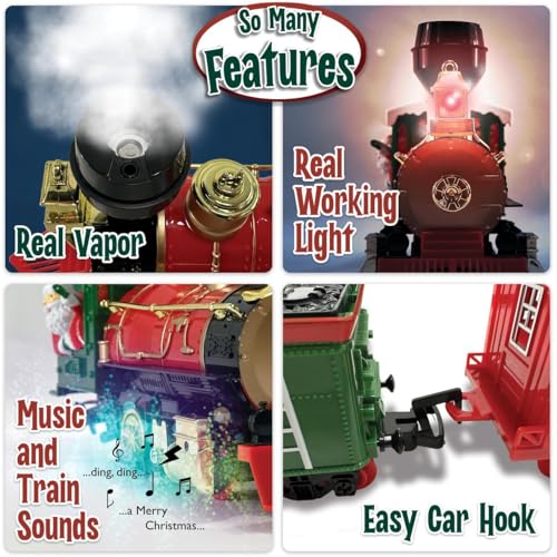 Electric Train Set with Lights, Music, Smoke F8794