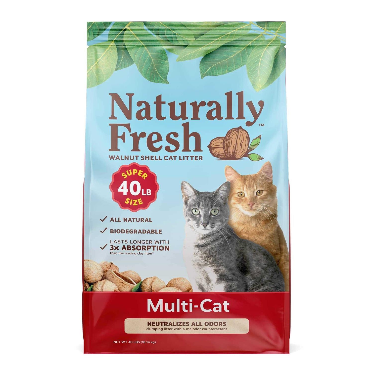 Naturally Fresh Cat Litter Made from Walnut Shells X67778