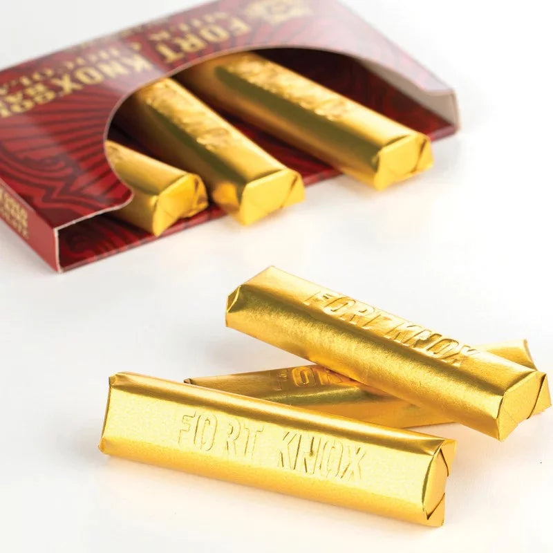 Mini Milk Chocolate Gold Bars (Pack of 12) D848