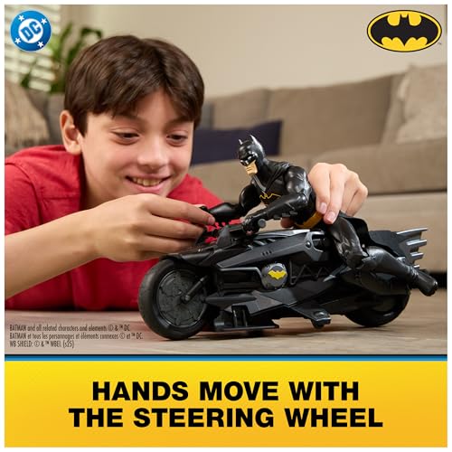 Batman Remote Control Batcycle with 12" Batman Action Figure V2158