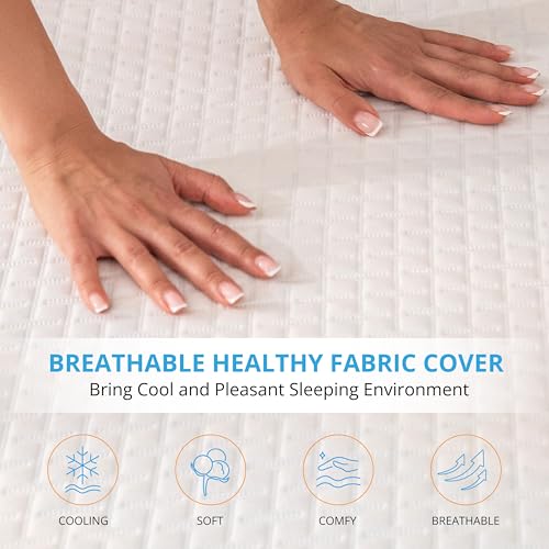 2 Inch Twin Memory Foam Gel Mattress Topper, 38"×75", Medium G361668