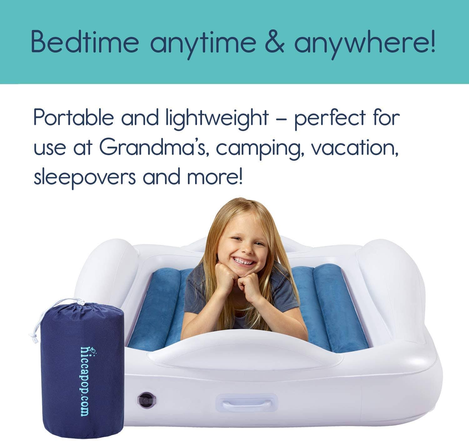 Inflatable Toddler Travel Bed with Safety Bumpers O467670
