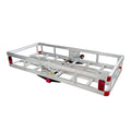 Aluminum Cargo Carrier with High Side Rails, 500-lb Load Capacity, Grey, 49" x 22.5" S4919