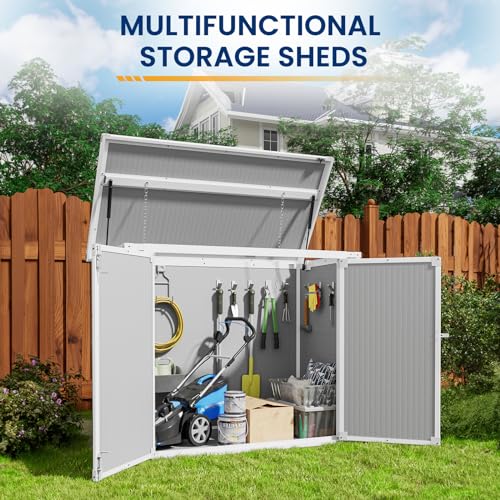 41 Cu Ft Outdoor Resin Storage Shed with Floor H7219