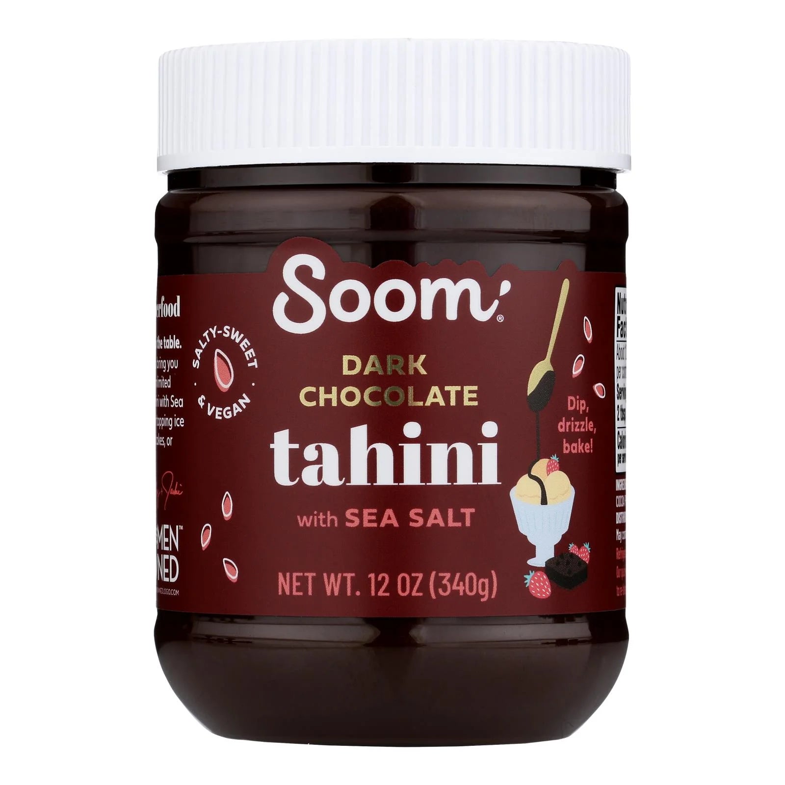 Tahini Spread Dark Chocolate Sea Salt Case of 6-12 OZ O62096