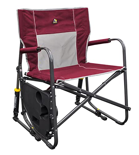 Folding Rocking Camp Chair with Side Table B758244