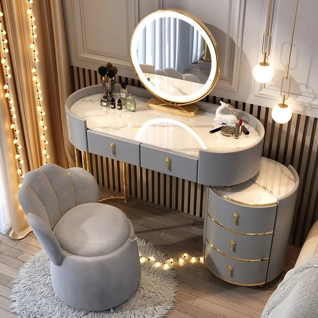 White Dressing Table with Drawer J66011