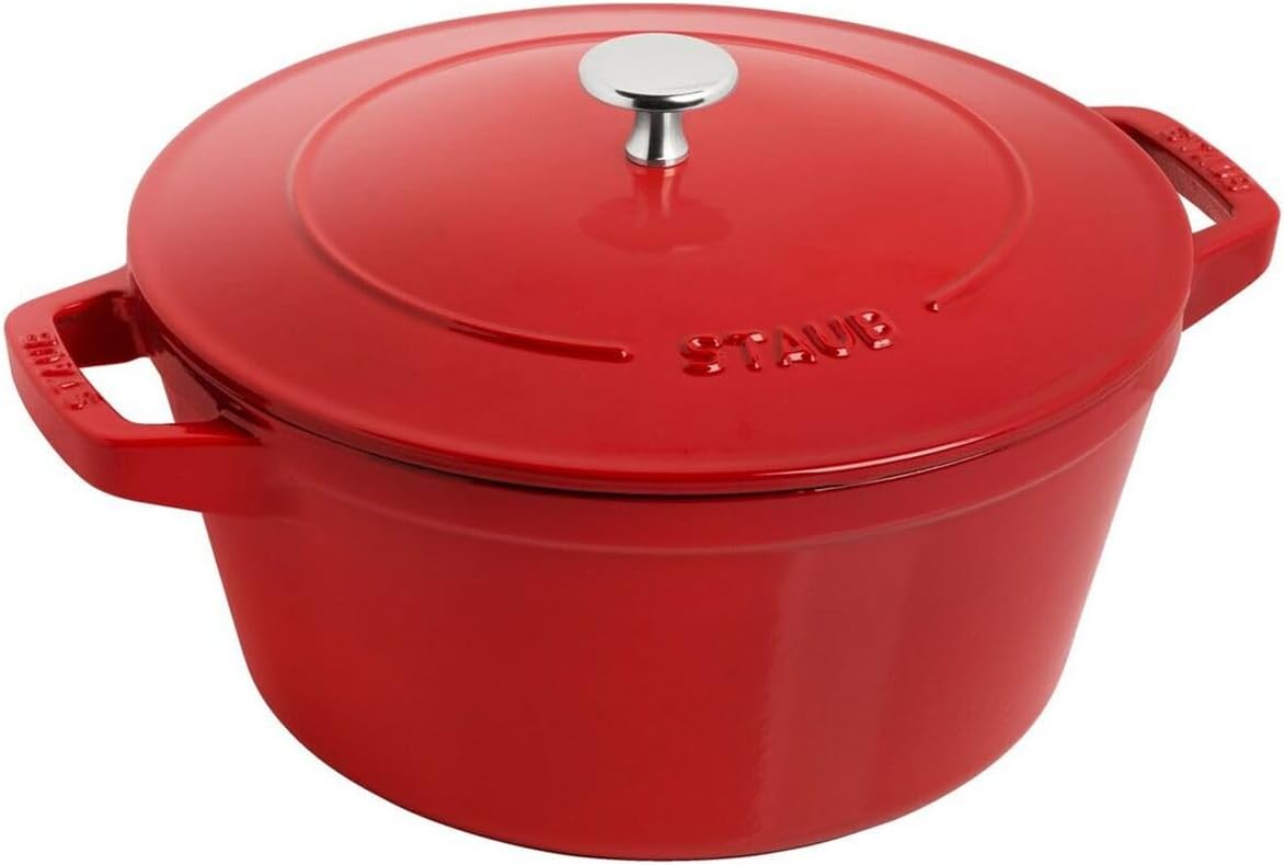 2 Pieces Round Cast Iron Cooking Pot Set H55395