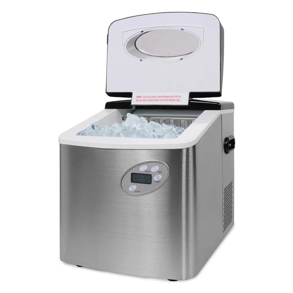 48.5lbs in 24Hrs Automatic Ice Cube Maker with Hand Scoop and Self Cleaning D33755