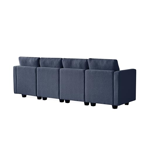 Modular Sectional Sofa, Boucle Fabric U Shaped Couch with Storage, 6 Seat K176084