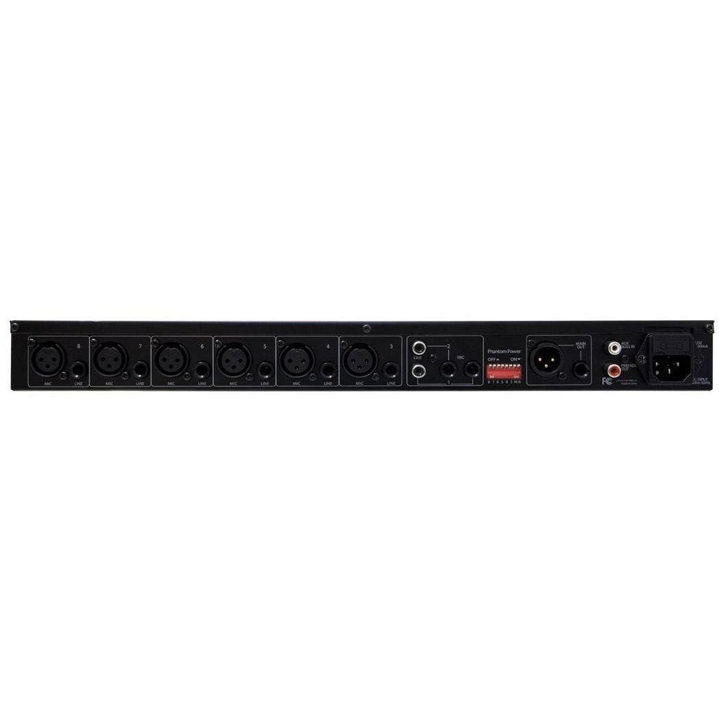 8-Channel 1U Rack Mixer with Phantom Power B742