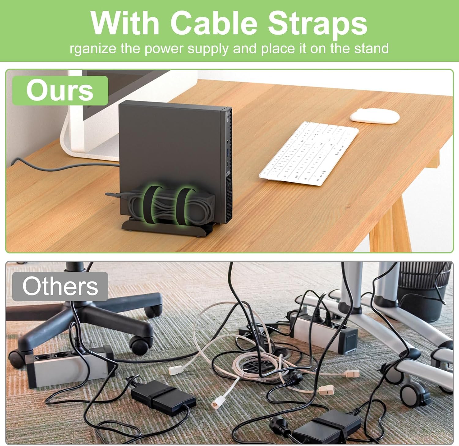Adjustable Vertical Desk Stand for Mini PC L312737