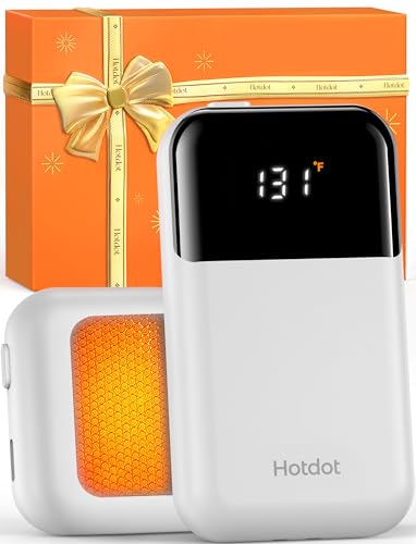 Rechargeable Electric Hand Warmers with Heat Levels and Display W3565