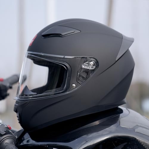 Full Face Motorcycle Helmet with Visor Y833564
