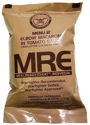 6 Packs Vegetarian Meal Ready to Eat Field Ration Survival Food D936411