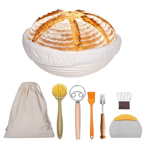 9 Inch Round Bannetons Bread Making Kit N875