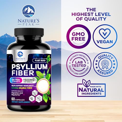 120 Capsules Psyllium Husk Powder Caps 1500mg D87043
