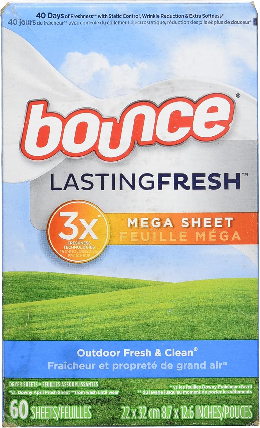 60 count Fabric Softener Dryer Sheets V514