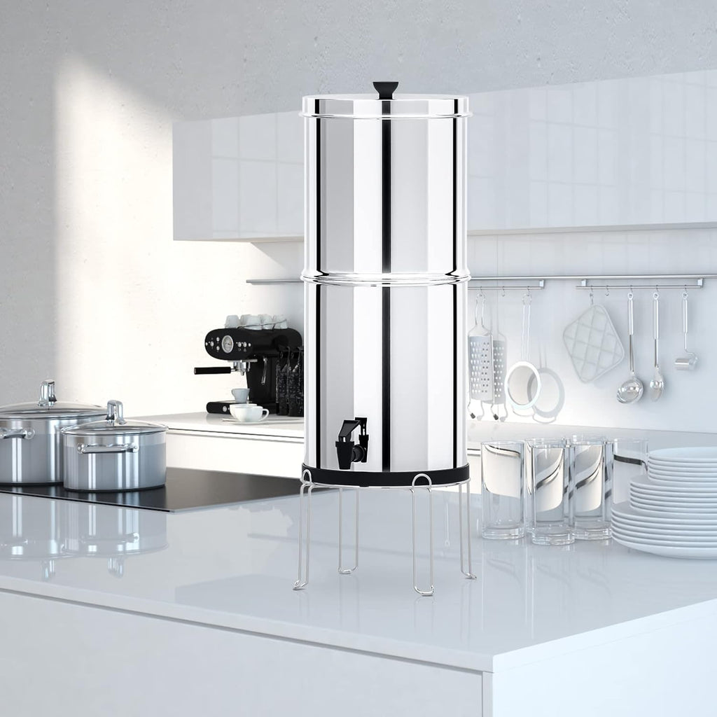 2.9 Gallon Gravity-Fed Water Filter with Stainless Steel Stand Y76549