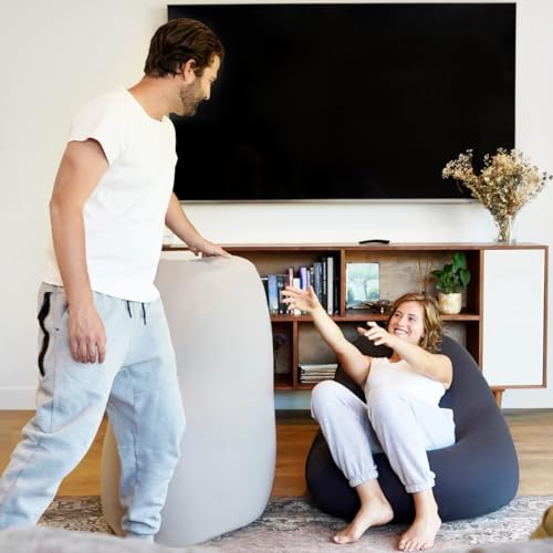 Large Light Gray Bean Bag Chair C7409