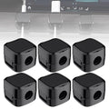Black 6 Pcs Magnetic Cable Organizer Clips P101837