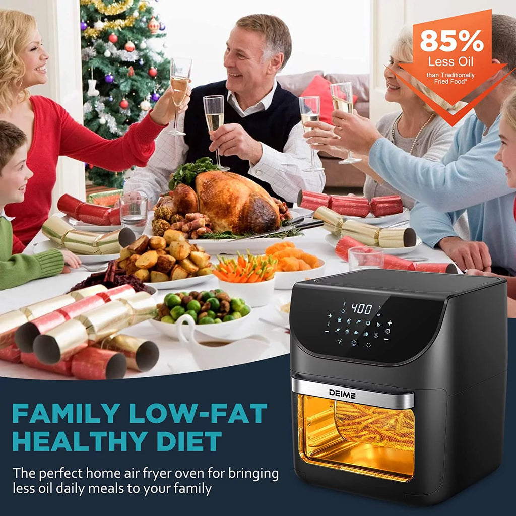 12 QT 1700W Air Fryer with LCD Touch Screen E50021