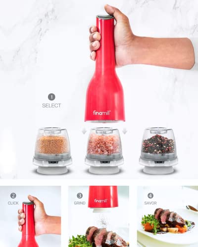 Battery-Operated Pepper Mill & Spice Grinder with Ceramic Grinding Elements O448