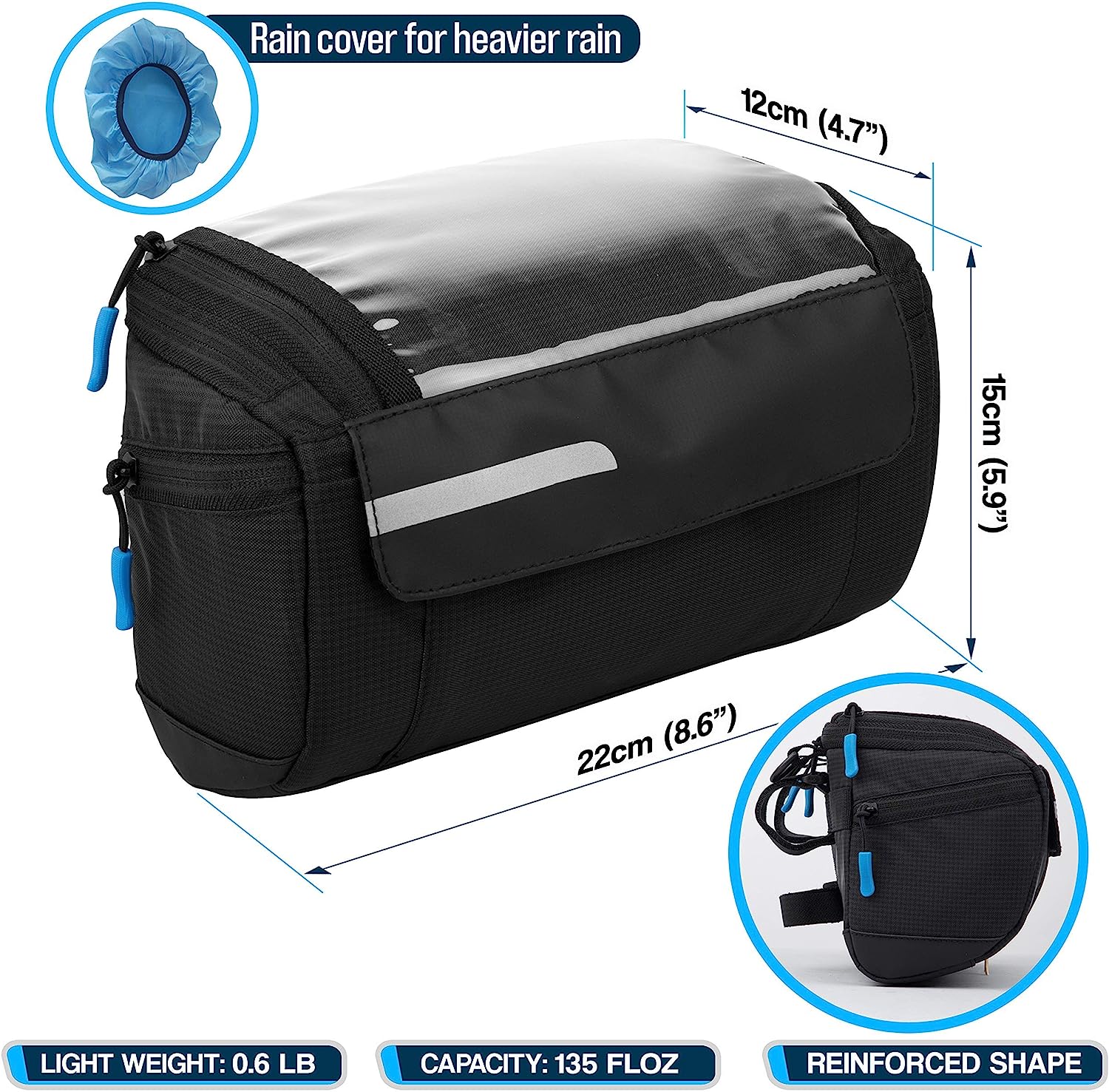 4L Waterproof Bike Handlebar Bag W3831