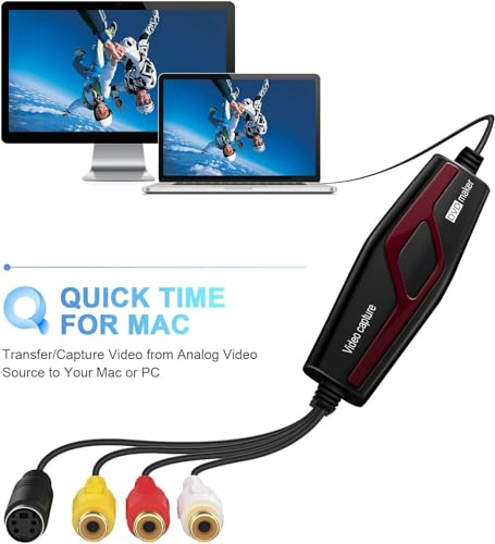 Video Capture Card, USB2.0 Video Capture Device, RCA to USB Converter T891587
