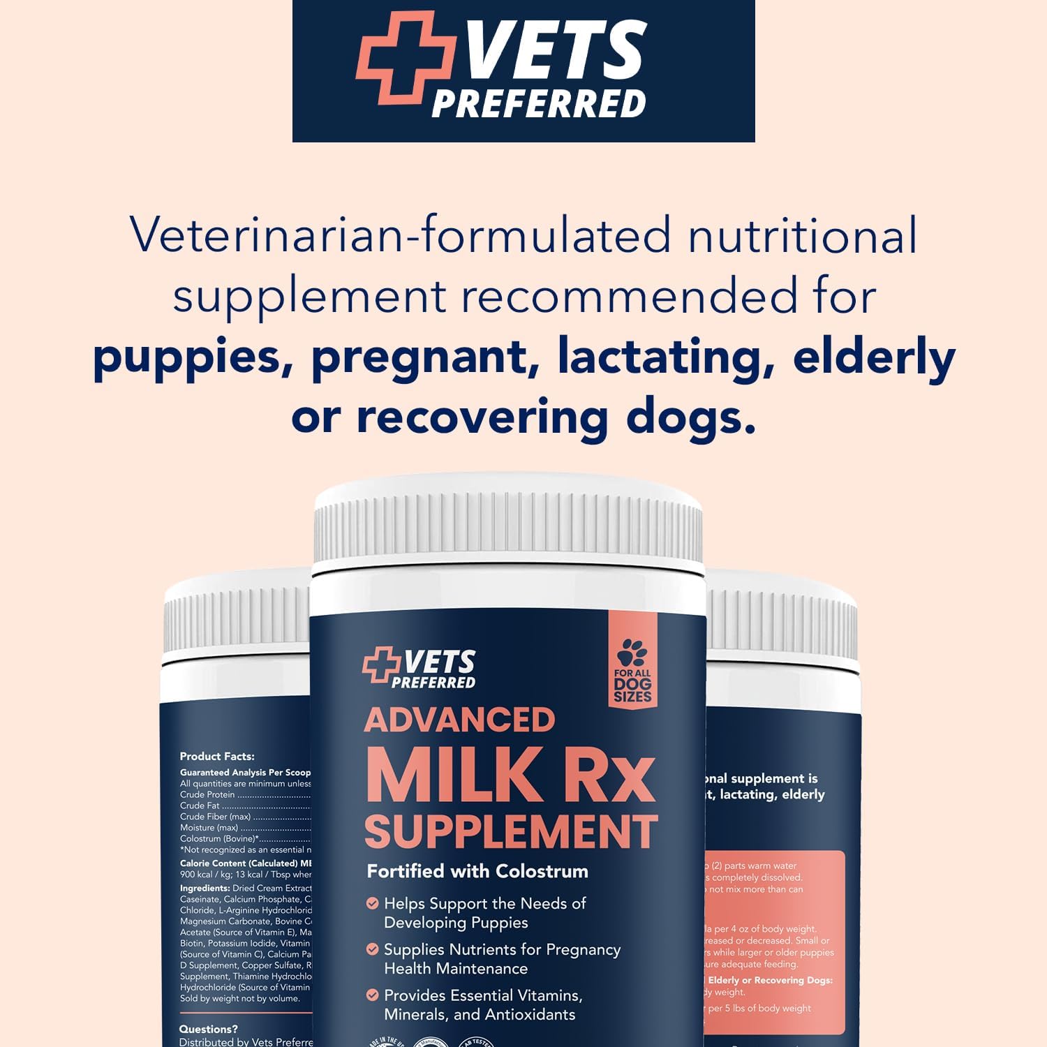 Puppy Milk Replacement Formula Powder Supplement - 12 Oz Z64085