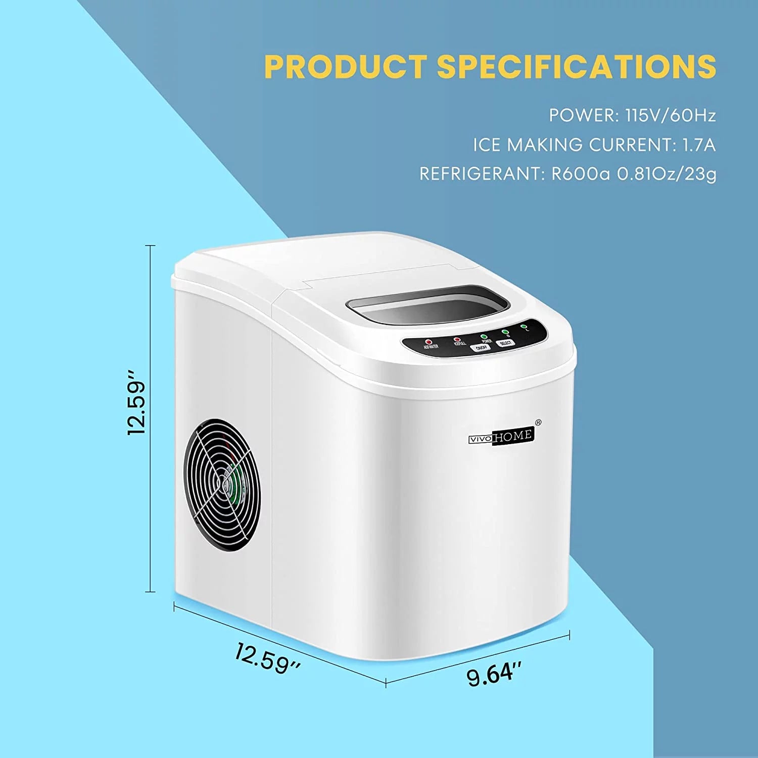 White Countertop Ice Maker K6924