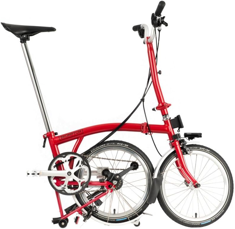 C Line 3 Speed Folding Bike with Battery Lighting (House Red) M589077
