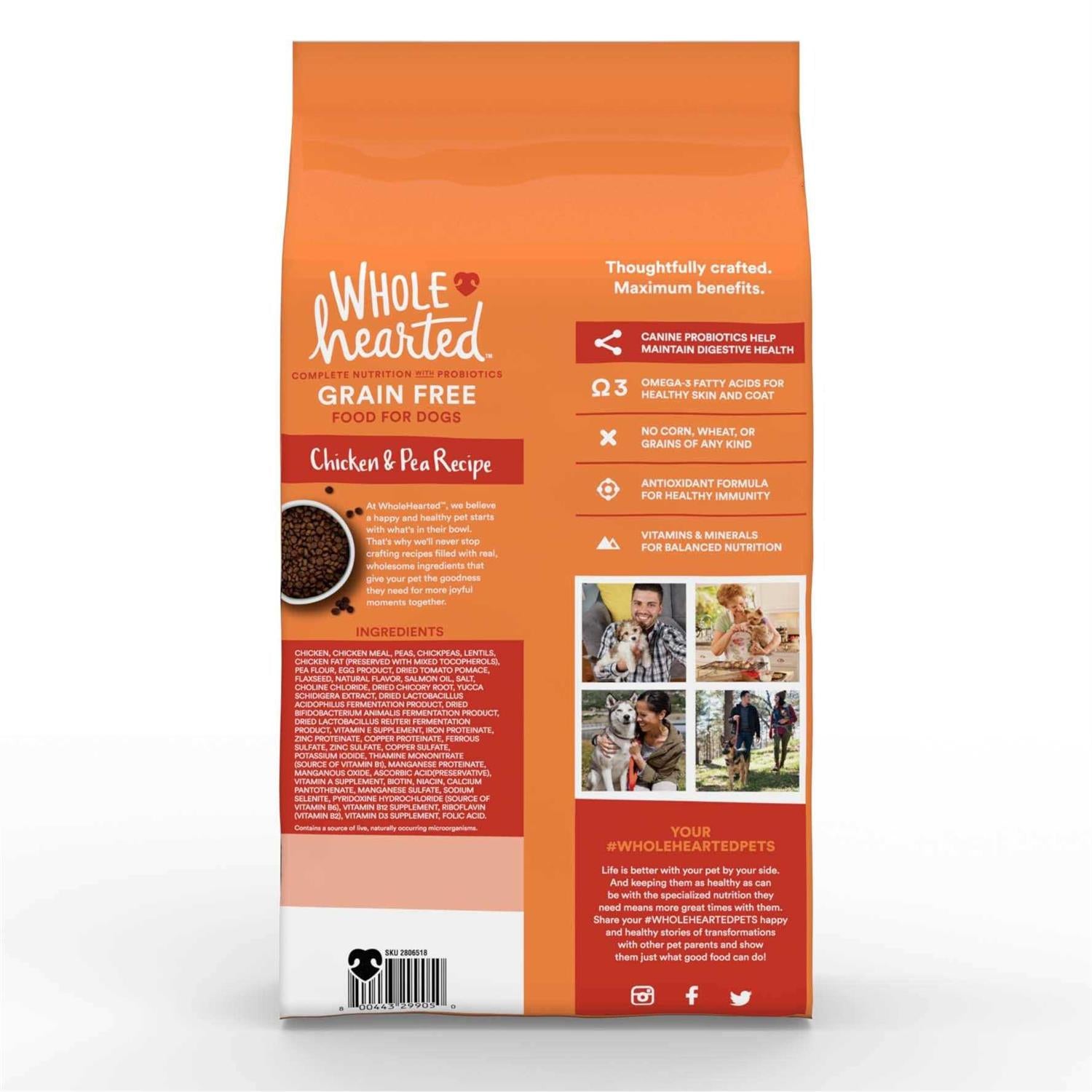 Grain Free Chicken and Pea Recipe Dry Puppy Food V795723