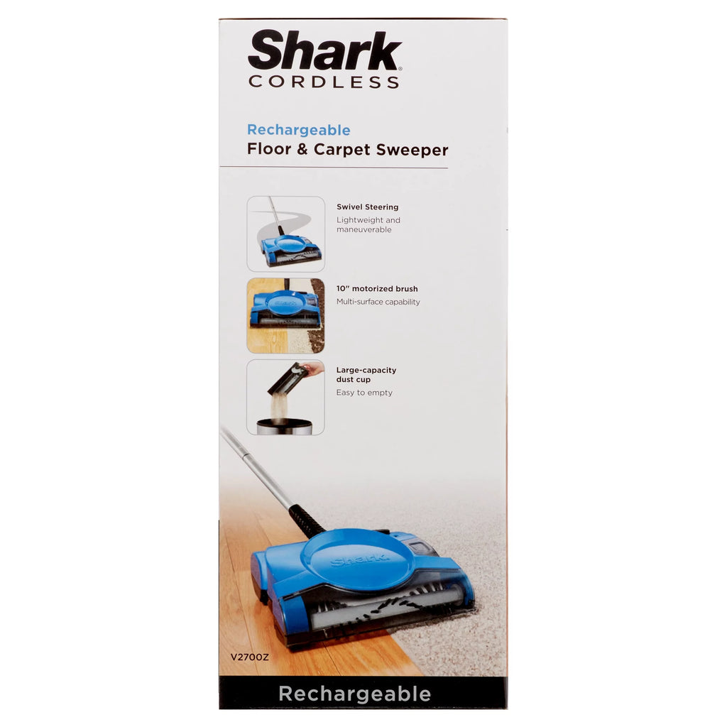 Lightweight 10 Inch Cordless Rechargeable Floor and Carpet Sweeper N5506