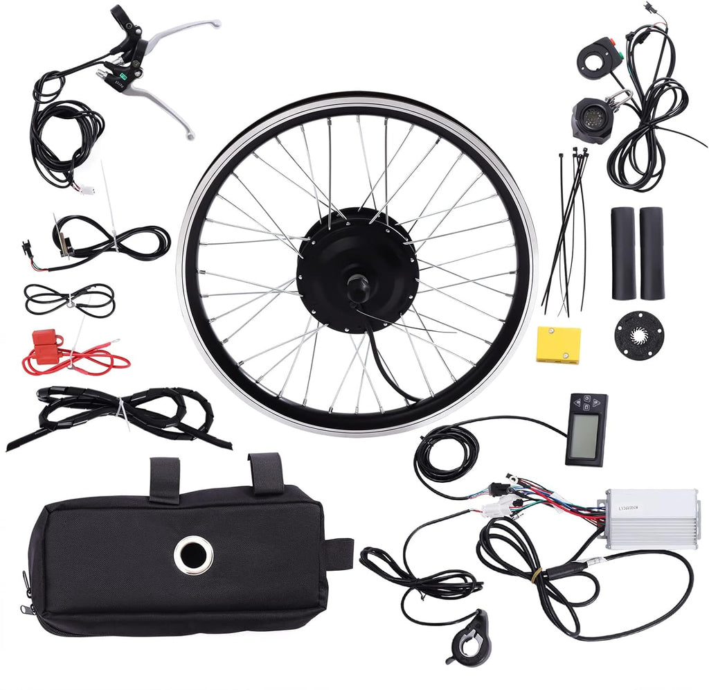 36V 350W Front Wheel Hub Motor Electric Bike Conversion Kit with LCD Display X76368
