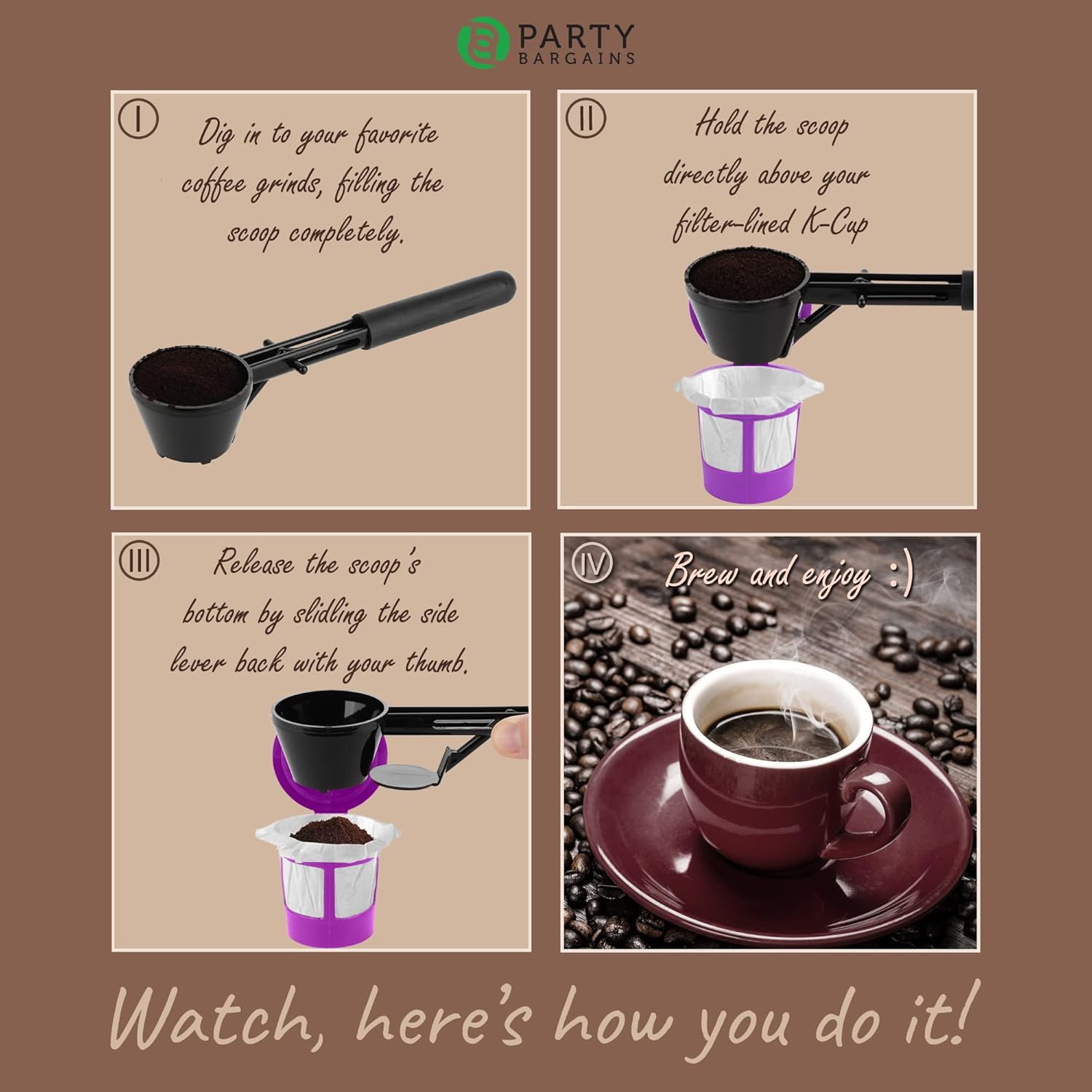 Black Coffee Scoop X76883