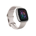 Lunar White/Platinum Advanced Health Smartwatch with ECG, SpO2, 24/7 Heart Rate and GPS V405