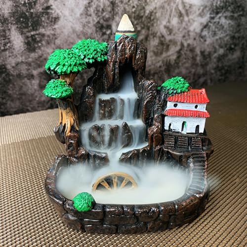 Incense Holder Resin Reflux Waterwheel Incense Burner O5200