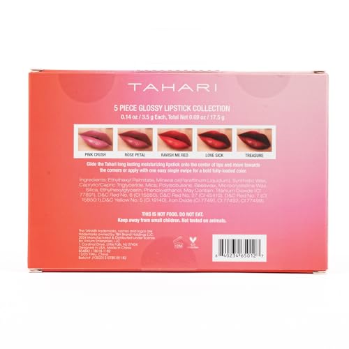 5 Piece Lipstick Set (Red) L5782