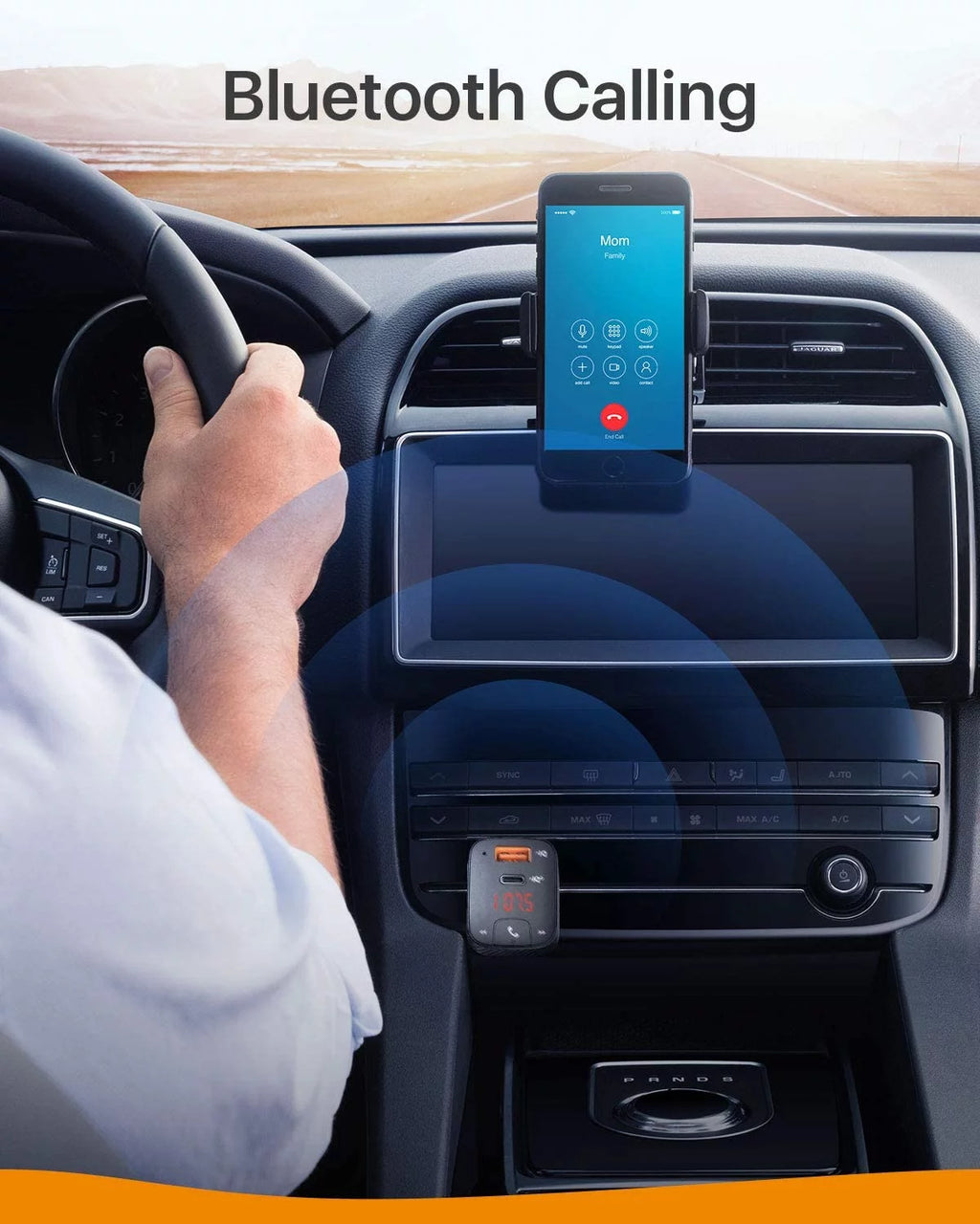 Bluetooth FM Transmitter Car Charger with Type C PD Charging S593770