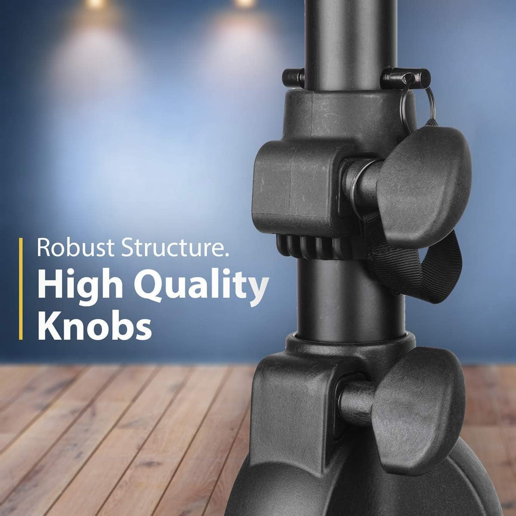 PA Speaker Stands, Heavy-Duty Tripod, Adjustable Height, Pack of 2 M40318