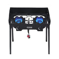 Propane Burner with 29,000 BTU, Single Burner Propane Stove with Regulator and 5.9ft Hose, Cast Iron Burner E7409