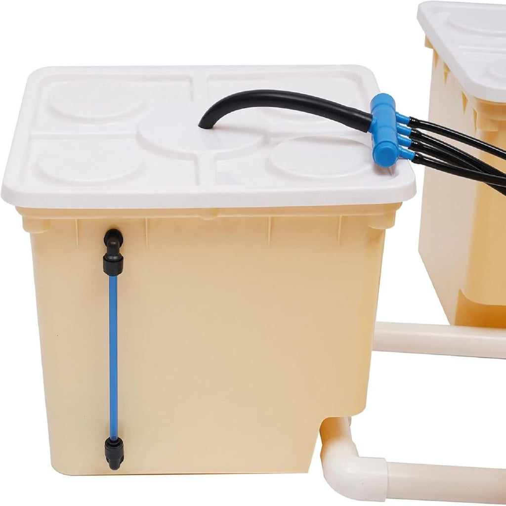 2.91 Gallon Deep Water Culture Hydroponic System with 5 Sites Dutch Buckets F9477