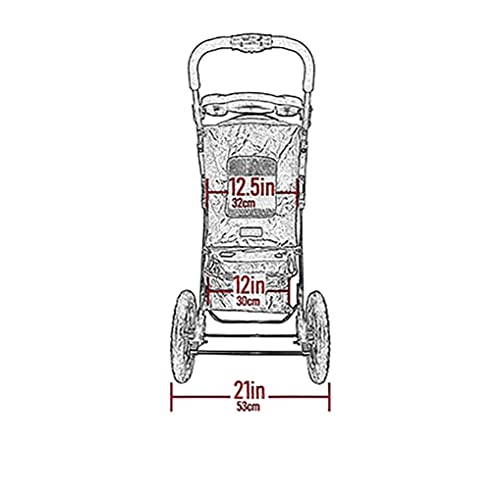 No-Zip Pet Stroller with Gel-Filled Tires R3499