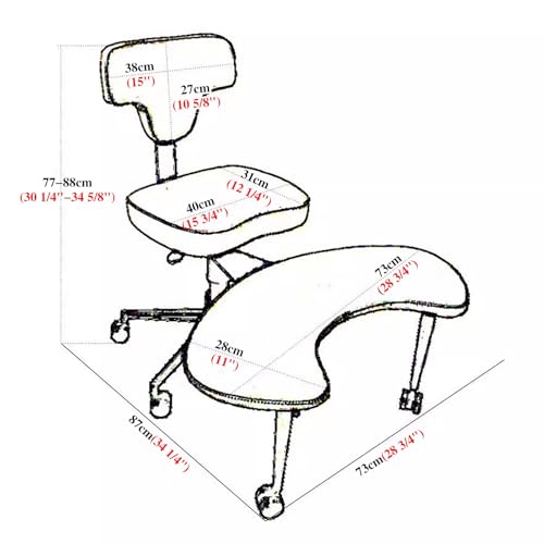 Black Swiveling Meditation Chair with Back Support P85469