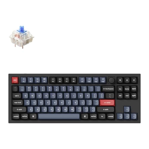 Black TKL Mechanical Keyboard with Knob W29234