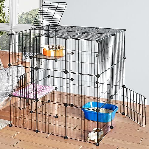 3-Tier Metal Wire Cat Cage K8544