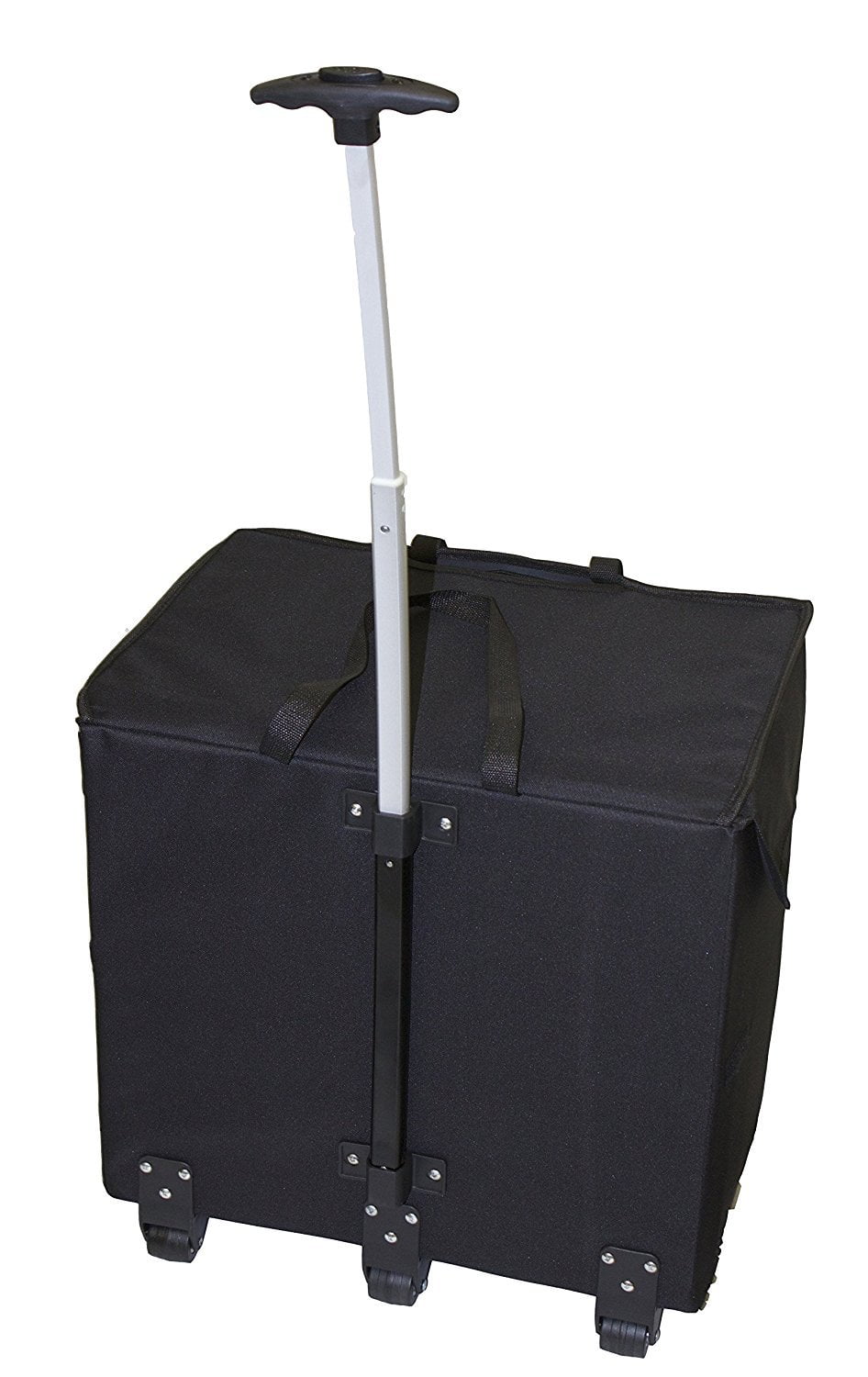 Black Rolling Collapsible Basket Cart O231954