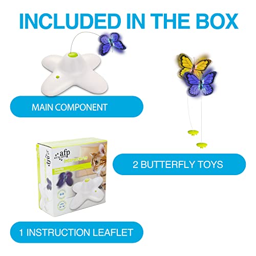 2 in 1 Cat Wand Toy with Butterfly Spinner, USB Rechargeable C767